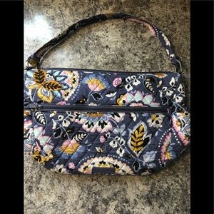Vera Bradley shoulder bag. Blue gray floral.